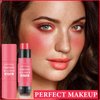 DuoZeng Cream Blush Stick with Brush,Double Head Blush Sticks for Cheeks Waterproof Cream Blush Makeup Stick Long Wearing Multi-Stick Blush for Lips,Cheeks & Eyes (#02 Rose Pink)