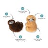 Fringe Studio Plush Cat Toy Set, Movin' Slow, Mini 2 Piece Set, Pet Shop Collection (692009)