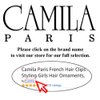 Camila Paris NV74 French Hair Clip for Women, Hair Side Clips, 3 inch Girls Hair Claw Clips Jaw Fashion Durable Styling Hair Accessories for Women, Strong Hold No Slip Grip, Made in France. Black