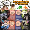 Dinosaur Toys,Dinosaur Sound Book with Pack of 12 Toy Figures,Realistic Roars,Interactive Perfect for Kids Dinosaurs Educational Toys for 3 4 5 6Year Old Boys&Girls
