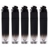 5 Pcs Empty Lip Gloss Tubes Refillable Lip Balm Bottles Vials Containers with Brush Tip Applicator Wand for DIY Lipstick Samples (Black + Transparent)