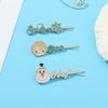 Anime Frzen Metal Hair Clips for Family Friend Gifts