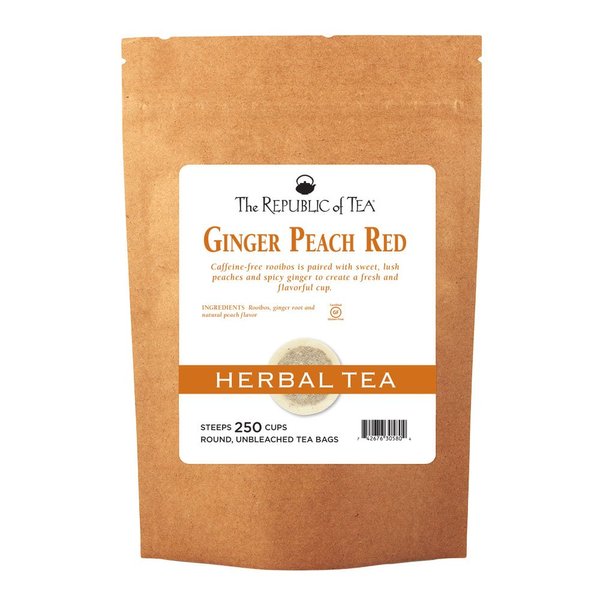 The Republic of Tea Ginger Peach Red Tea, 250 Tea Bags