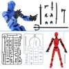 Fugacus Titan 13 Action Figure, Dummy 13 Action Figure Lucky 13 Action Figure T13 Action Figure 3D Multi-Jointed Movable, T13 Action Figure Toy (Yellow)