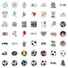 100PCS Soccer Stickers for Scrapbooking, Motivational Vinyl Waterproof Stickers for Water Bottles, Luggage, Teaching Incentives, Soccer Team Gifts for Soccer Lovers,Kids, Teens and Adults Soccer Party Favors, Soccer Decorations (SOCCER)