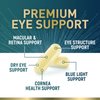Eye Vitamins & Mineral Supplement, Contains Lutein, Zeaxanthin, Bilberry & Zinc, Supports Eye Strain, Vision Macular Health & Dry Eyes for Adults with Vitamin C & E, Lycopene, Non-GMO - 60 Capsules