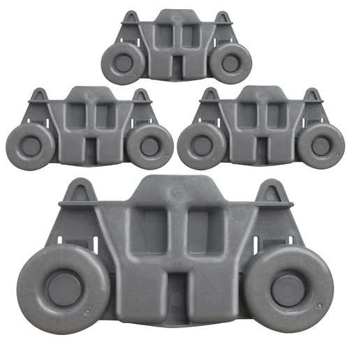 W10195416 Dishwasher Wheels Lower Dish Rack Wheel Part Assembly,Replacement for Maytag/Kitchen Aid/kitchenaid/Whirlpool/Kenmore Dish Rack Replaces AP5983730 W10195416V,AP5983730,PS11722152,Pack of 4