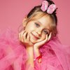 YISSION 6PCS Sparkly Butterfly Hair Ties for Girls Cute Colorful Elastics Hair Ties Soft Rubber Bands Toddler Kids Baby Hair Accessories for Girls