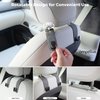 Ompellus Car Headrest Hook, 2 Pack Leather Car Seat Hooks for Purses and Bags, Car Organization Accessories (Black)