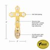 24k Gold Cross Night Light - Clear Mascot Crystal