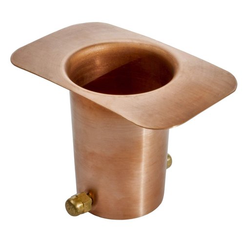 Monarch Rain Chains 20040 Pure Copper Brass Bolt Gutter Adapter for Rain Chain Installation, Standard