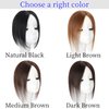 Luolihar Hair Topper for Women Real Human Hair No Bangs Upgrade Lace Base Human Hair Topper for Women with Thinning Hair Clip in Top Hair Extensions Top Hair Pieces for Women Light Brown 10 Inch