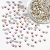 Beadsland Flatback Rhinestones Bulk,14400pcs Crystal AB Rhinestones for Nails Crafts Clothes DIY Decoration, Crystal AB, SS20, 4.6-4.8mm