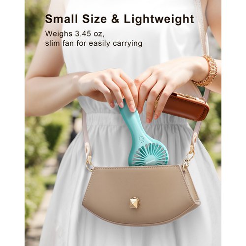 TriPole Mini Handheld Fan Battery Operated Small Personal Portable Speed Adjustable USB Rechargeable Fan Cute Design Powerful Eyelash Fan for Stylish Kids Girls Women Men Indoor Outdoor Travelling