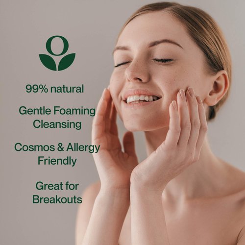 Blamonds Gentle Foaming Face Wash, 99% Natural, Tea Tree and Lemongrass Oils, For Sensitive Skin