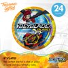 Treasures Gifted Officially Licensed BEYBLADE BURST Party Supplies - Serves 24 Guests - Starter Set BEYBLADE Party Supplies - BEYBLADE Birthday Party Supplies - BEYBLADE Plates & BEYBLADE Napkins