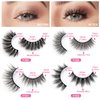 MAGEFY 24 Pairs Faux Mink Eyelashes, 4 Style Natural Fluffy False Eyelashes,Dramatic Reusable Fake Lashes Pack For Women