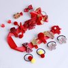 Starneey 18 Pcs Baby Hair Accessories Set Hair Clip Set Gift Box Cute Party Bowknot Flower Multi-Style Hairpin Ribbon for Little Girls Baby Toddler Kids-Red