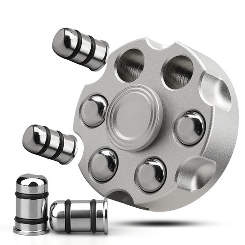 Cool Alloy Fidget Spinner Toys Metal for Kids Adults, Fidget Cube Block Chain Small Sensory Gadget Finger Hand Spinner Cool Gadget Stuff Gift for Men, Desk Spining Top Toy Best Gift Party Favors