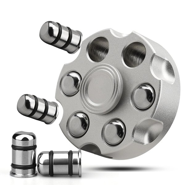 Cool Alloy Fidget Spinner Toys Metal for Kids Adults, Fidget Cube Block Chain Small Sensory Gadget Finger Hand Spinner Cool Gadget Stuff Gift for Men, Desk Spining Top Toy Best Gift Party Favors
