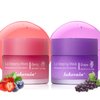 Lip Mask Overnight, Lip Sleeping Mask, lip Mask With Vitamin C, Antioxidants, Improves Dryness, Hydrating &Prevention Dry and Crack Lip Scrubs Exfoliator (berry&grape)