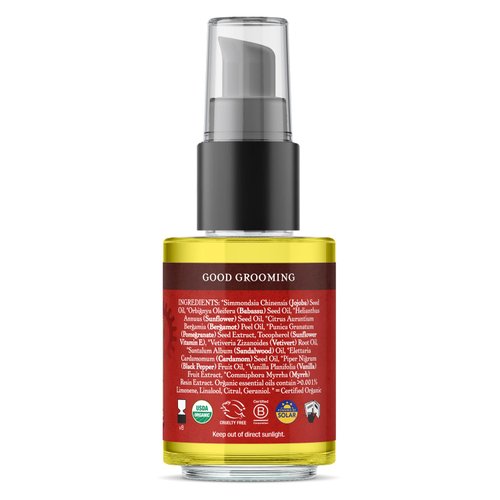 Badger, Beard Oil Organic, 1 Fl Oz