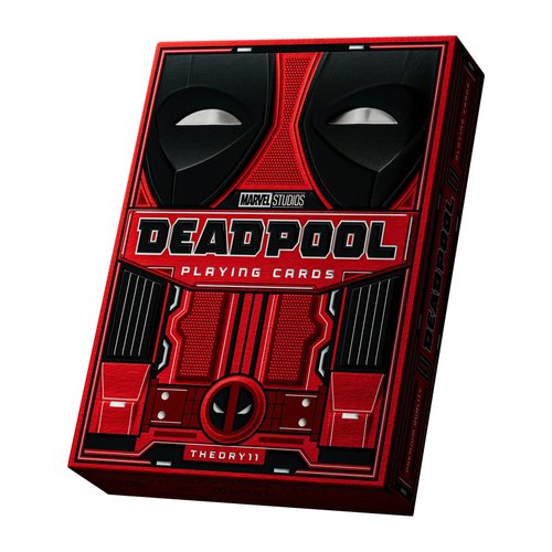 theory11 Deadpool Playing Cards, Premium Playing Cards, Poker Size Standard Index, Luxury Playing Cards