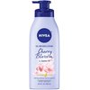 Nivea Oil Infused Cherry Blossom and Jojoba Oil Body Lotion, Non-Greasy Cherry Blossom Scented Lotion Moisturizes for 24+ Hours, 16.9 Fl Oz Pump Bottle