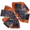 Orange Camo Pinwheel Hair Bow 4"