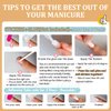 30 PCS Sky Blue French Tip Press on Nails Almond Short,SXVME Fake Nails Glue on Nails Medium Short,Gel Nails Static Nails,Acrylic Nails Press ons Medium,Short False Nails Stick on Nails for Women
