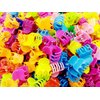 Generic Mini Hair Claw Clips Claws Clutcher, Plastic Hair Pins Clamps for Girls, Teens, Kids & Women, Hair Accessories, Mix Colors, 50 Pcs Multicolour Mini Hair Clips