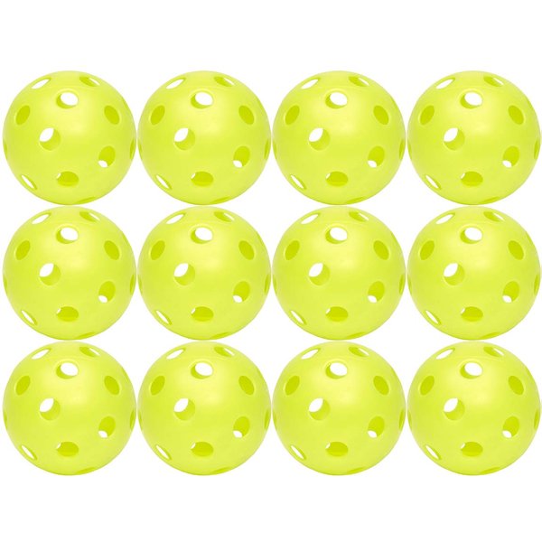 Hot Glove Optic Yellow Sports Practice Softballs (Pack of 12)