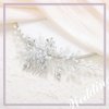 Latious Silver Bride Wedding Hair Comb Crystal Bridal Side Comb Pearl Hair Piece Rhinestone Hair Accessories for Women and Girls