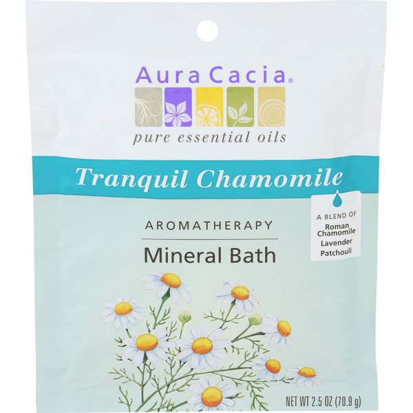 Aura Cacia, Mineral Bath Tranquil Chamomile, 2.5 Ounce
