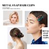 Cptots Small Hair Barrettes For Women No Slips Metal Snap Hair Clips For Thin Hair And Fine Hair,Rainbow Colors,20 PCS,1.97 x 0.5 Inches
