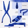 2 Pcs Nail Holder for Hammering, Plastic Pliers, Finger Safe for Hammer Nails in Slip Joint Pliers, Finishing Nails Pliers Keeps Fingers Safe, Basic Repair and Woodworking Joint Pliers