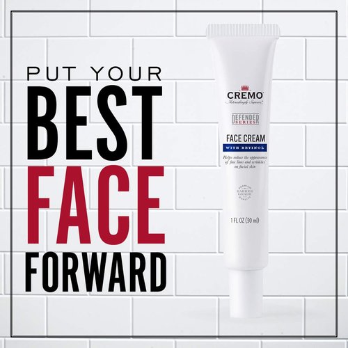 Cremo Face Cream with Retinol, Defender Series, 1 Oz