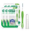 GUM Proxabrush Go-Betweens - Tight - Interdental Brushes - Soft Bristled Dental Picks for Plaque Removal Health - Safe for Braces & Dental Devices, 10ct (6pk)
