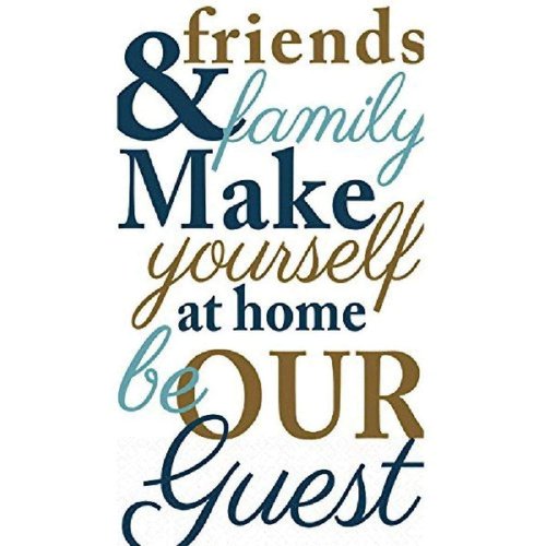 Amscan Friends & Family Guest Paper Towels | 32 Count | 8" x 4"