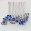 Faship Blue Crystal Hair Comb