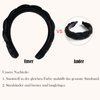 Hoterchics Velvet Fasion Headband for Women Headbands for Girls Braided Wide Head Bands for Women's Face Wash Hairband Hair Accessories (Black)