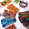 Censen 12 Pcs African Headbands for Women Head Wraps Hair Wrap Yoga Boho Chiffon Knotted Assorted Bandeau Headbands Wide Yoga Elastic African Gifts Hair Accessories for Girls Lady Running (Vivid)