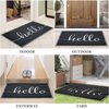 BeneathYourFeet Door Mat (30"x17.5",Black), Durable Welcome Mat Low Profile Floor Mat Front Doormat Non Slip Mats for Entryway, Patio, High Traffic Areas