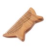 Beaupretty Natural Wooden Wide Tooth Hair Comb Sandalwood Comb Anti-static Wood Comb Cute Cat Ears Comb Hair Brush Pocket Comb