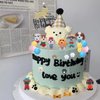 33 PCS Dog Birthday Cake Topper Dog Party Decoration Puppy Birthday Theme Party Supplies Puppy Cake Decoration Dog Cake Topper