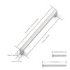 Probrico 10 Pack Stainless Steel Hole Centers 7.5inch Kitchen Cabinet Pulls,Brushed Satin Nickel Kitchen Cabinet Handles,Square Corner Bar Dresser Drawer Pull Handles