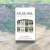 St. Patrick's Day Press on Nails White Short Square Fake Nails Painting Kiss Glue on Nails Green Clover False Nails with Acrylic Nails Full Cover Glossy Stick on Nails Artificial Nails for Women Girls
