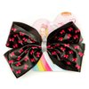 JoJo Siwa Ponytail Holder Bow, Faux Black Leather, 0.0353 Ounce