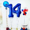 Blue 12 Number Balloons 40 Inch Giant Laser Navy Blue 12 Helium Balloons for 12th Boys Birthday Party Supplies 12th Anniversary Events Decorations