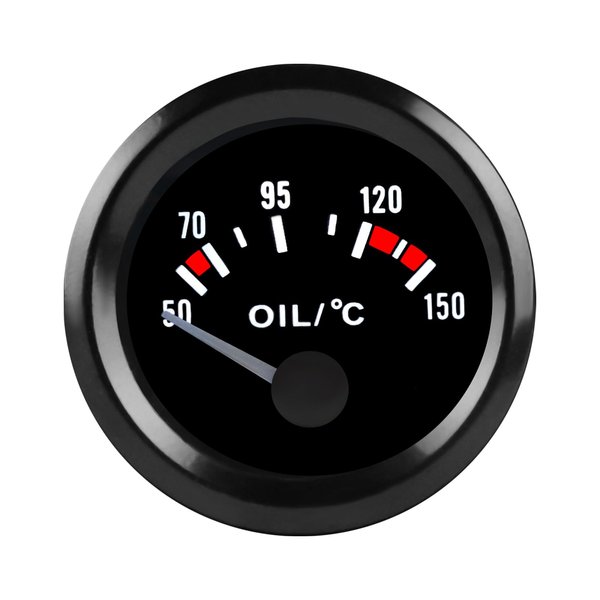 Jovbex Oil Temp Gauge Meter Temperature Kit 50-150℃ Digital LED Display DC12V for Car Truck Boat Marine Ship Vehicle Automotive 2" 52mm